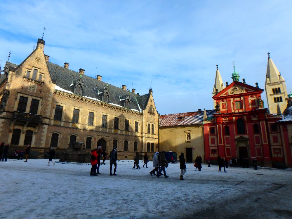 La place du Chateau de Prague, Hradcany