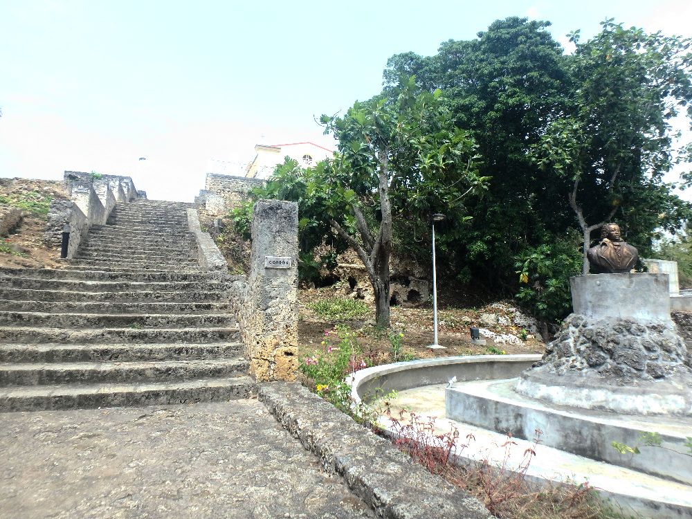L'escalier de Petit Canal enGuadeloupe, construit par les esclaves