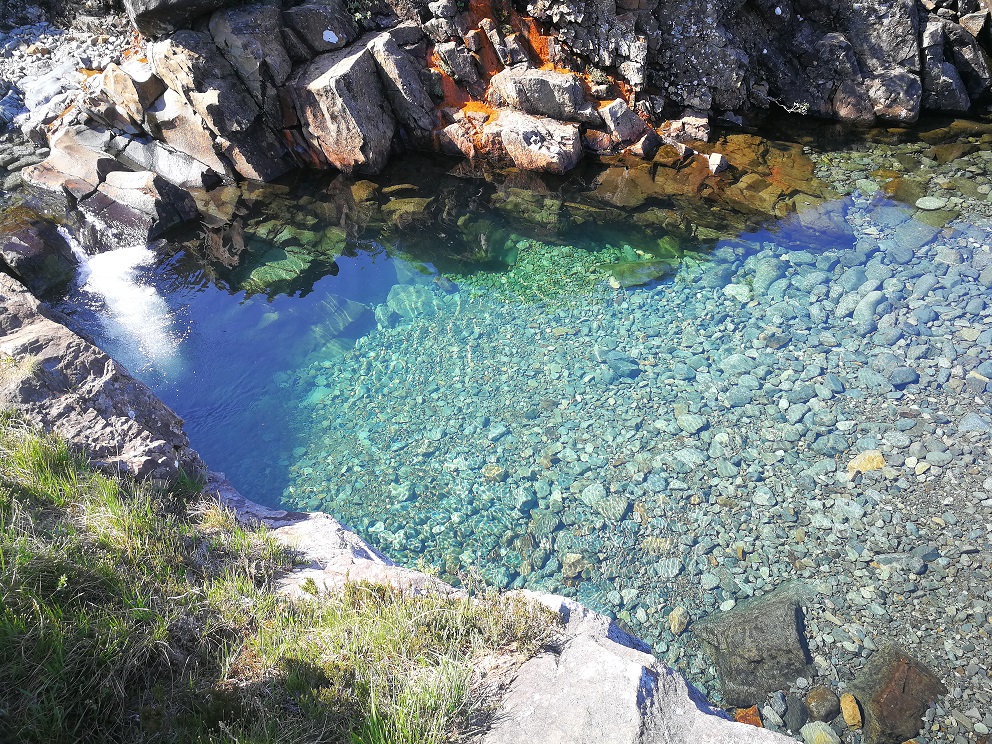 Les Fairy pools ou piscine des fées sur l'Ile de Skye